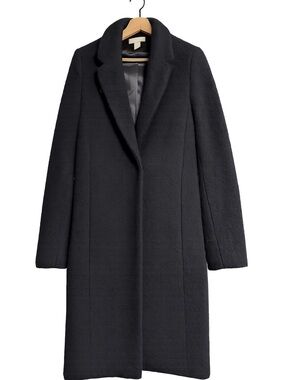 H&M Black Long Trench Coat